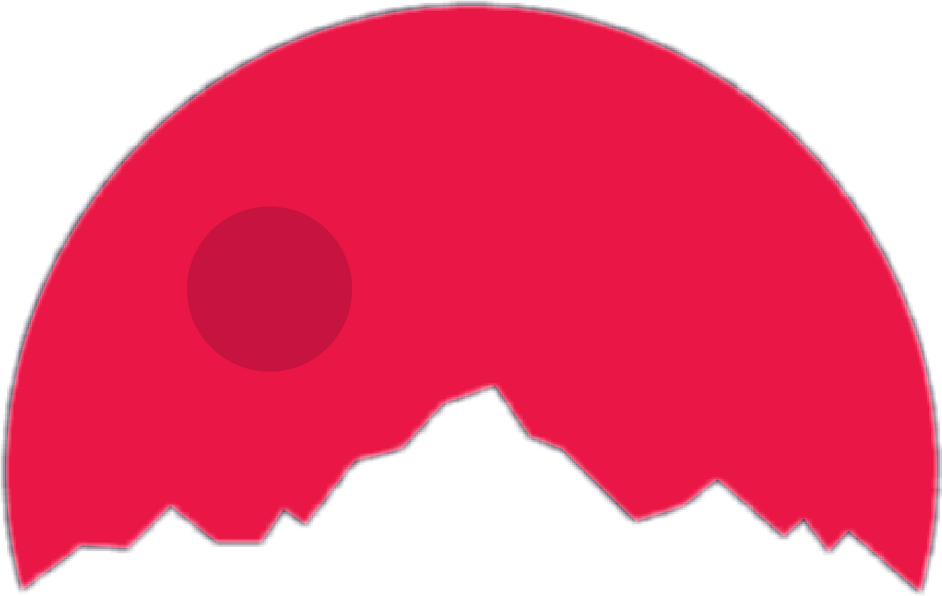 Clipart Mountain And Sun Clip Free Dusk Dawn Mountain - Minimalist Clipart Png Transparent Png (1394x913), Png Download