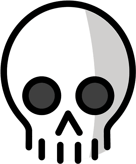 Skull Emoji Clipart - Scalable Vector Graphics - Png Download (800x800), Png Download