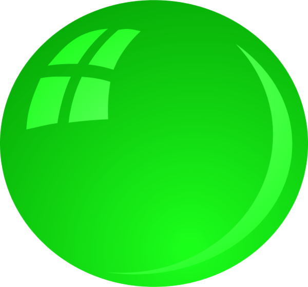 Fish Bubbles Clipart - Bubble Green Clipart - Png Download (600x558), Png Download