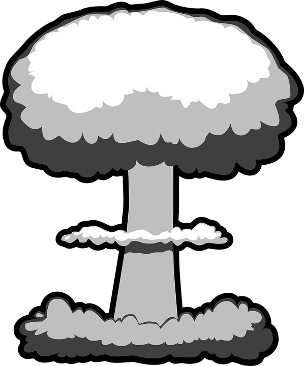 Explosion Clipart Pow - Nuclear Explosion Clipart - Png Download (598x720), Png Download