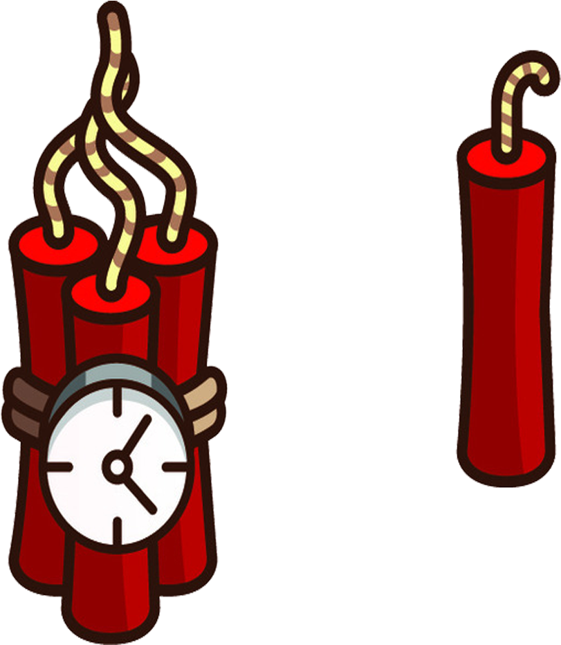 Clipart Royalty Free Stock Dynamite Explosion Cartoon - Red Bomb Cartoon Png Transparent Png (811x932), Png Download
