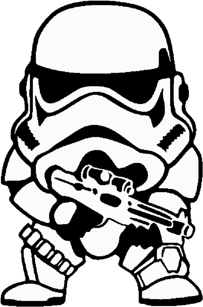 Star Wars Trooper Png - Star Wars Stormtrooper Drawing Clipart (820x1081), Png Download