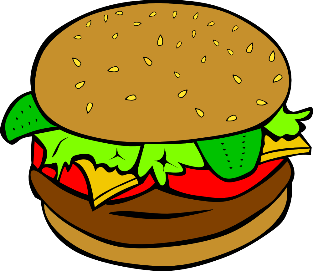 Transparent Junk Clipart - Food Clip Art Png (1000x866), Png Download