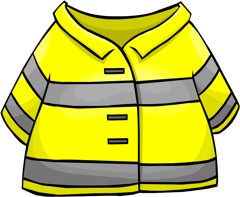 Firefighter Clipart Clothes - Fire Fighter Coat Clipart - Png Download (799x655), Png Download