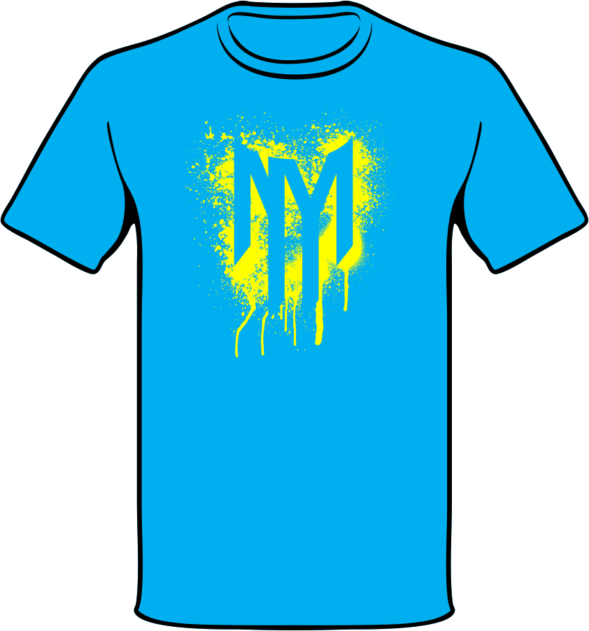 Nm Zia Spray Painted - T-shirt Clipart (842x902), Png Download