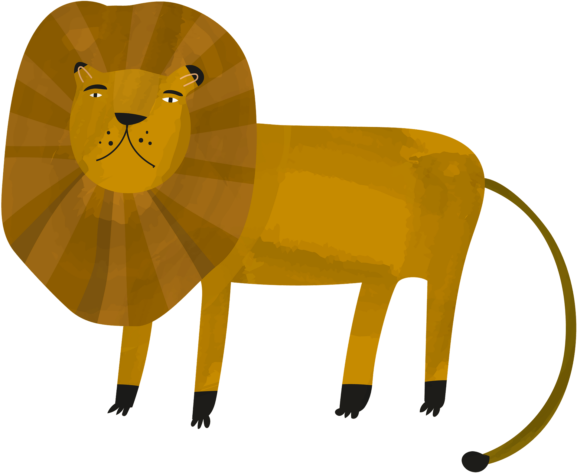 Masai Lion Clipart (1920x1576), Png Download