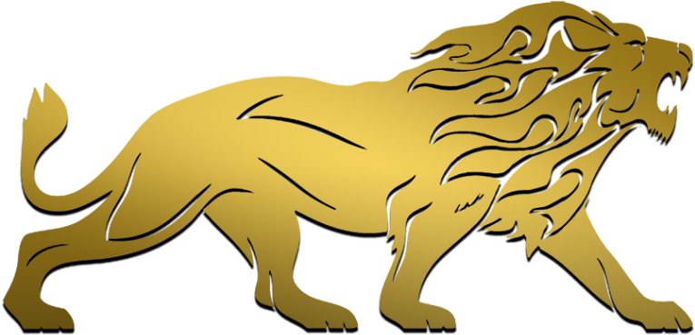 Mountain Lion Clipart Gold Lion - Lion Logo Png Hd Transparent Png (768x432), Png Download