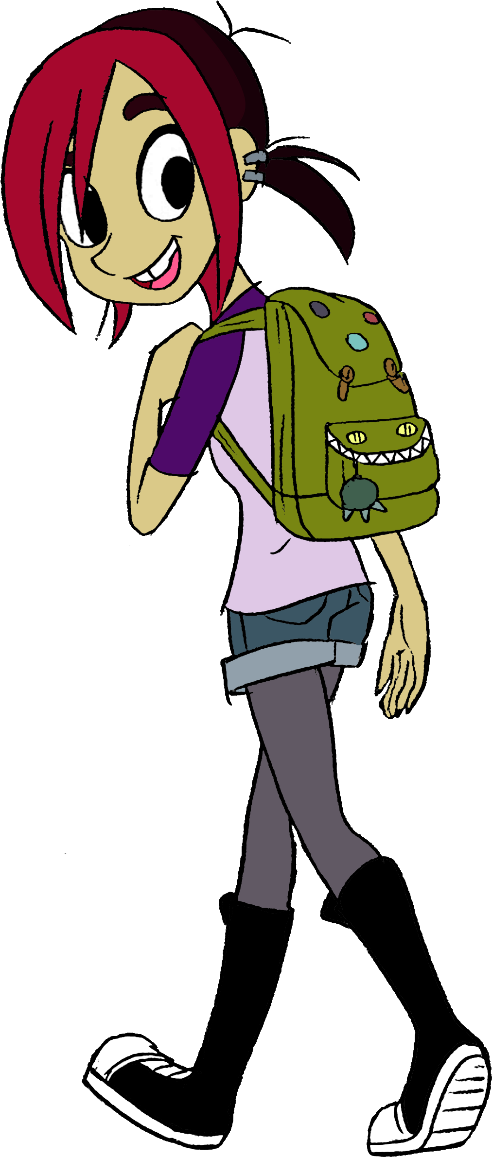 Mina Going To High School - Going To High School Clipart - Png Download (1012x2381), Png Download