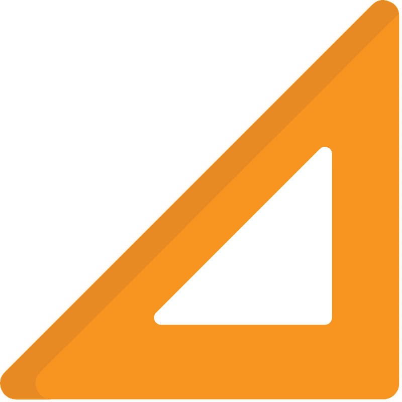 Triangular Ruler Emoji Clipart - Vector گونیا - Png Download (800x800), Png Download