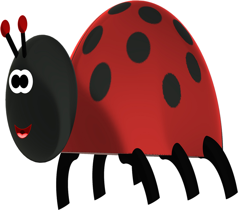 Ladybird Cartoon - Ladybug Clipart (945x945), Png Download
