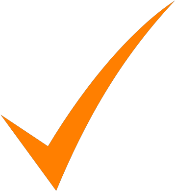 Tick Check Mark Orange Vector Graphic - Orange Check Mark Png Clipart (658x720), Png Download
