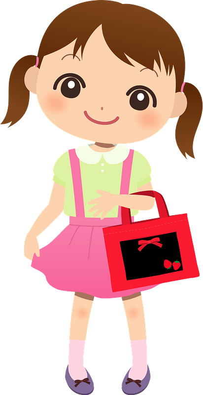 Little Girl Child Clipart - Cartoon - Png Download (412x800), Png Download
