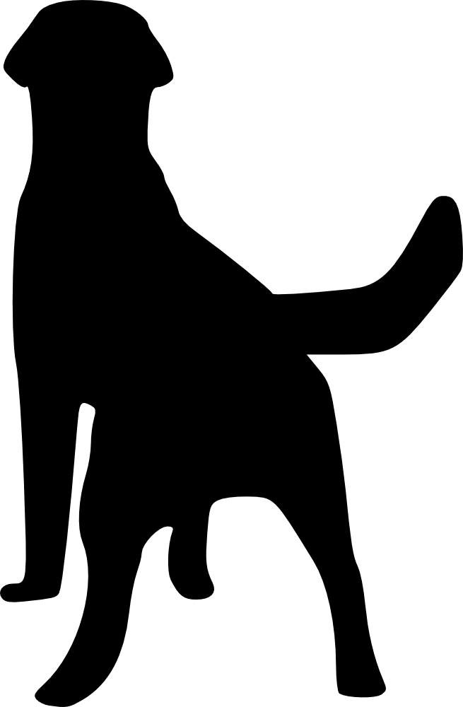 Labrador Retriever Puppy Dog Breed Dogo Argentino Clip - Back Of Labrador Silhouette - Png Download (655x1000), Png Download