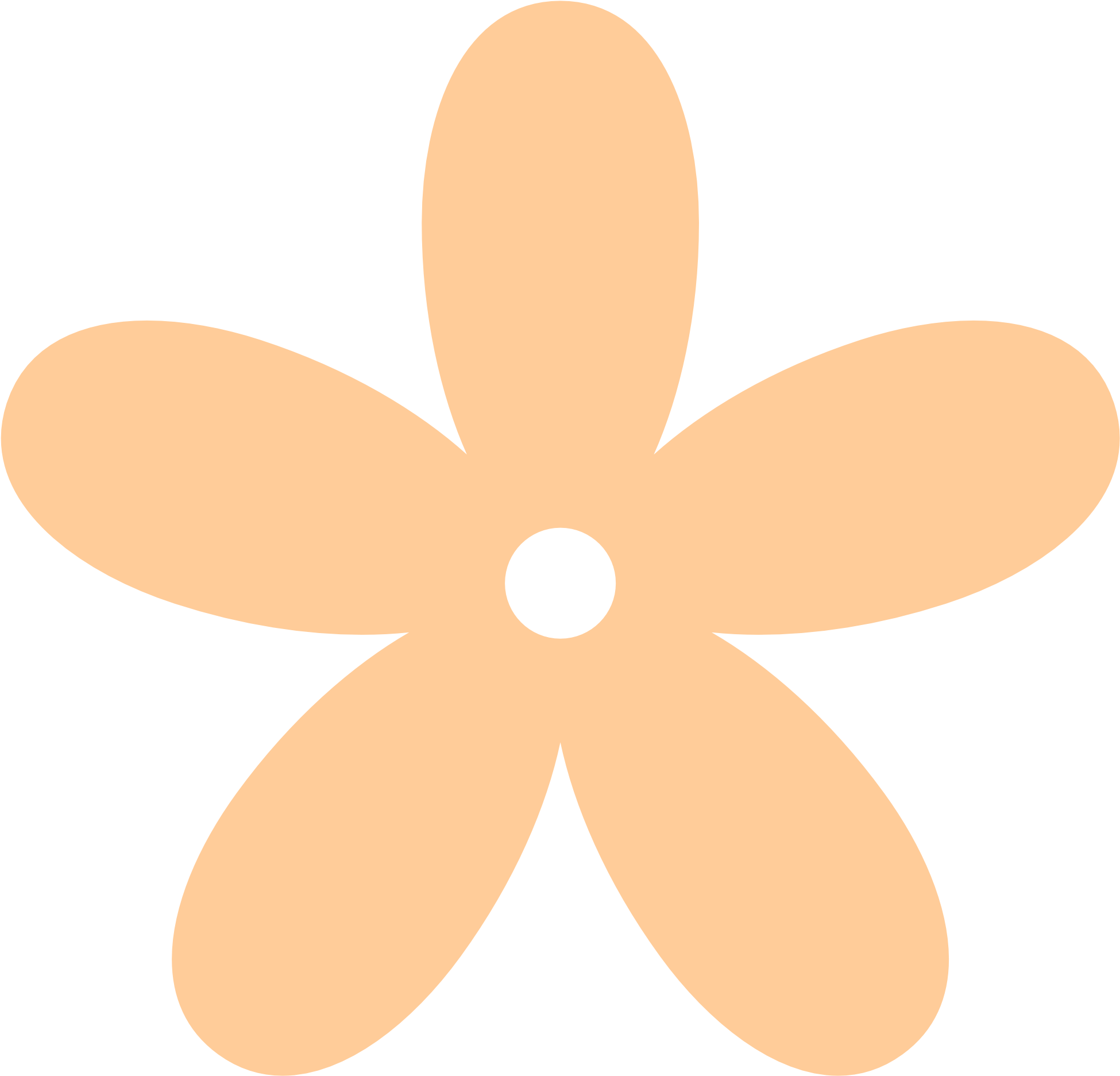 Peach Flower Clipart , Png Download - Circle Transparent Png (1950x1873), Png Download