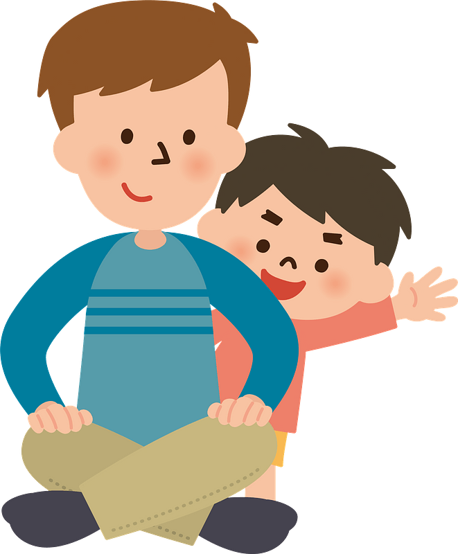 Father Son Child Clipart お父さん 座り イラスト Png Download Full Size Clipart Pinclipart