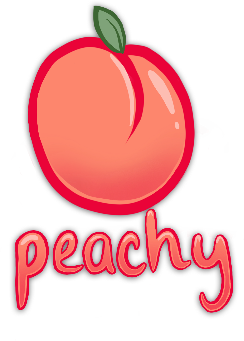 Peaches Clipart Aesthetic, Picture - Png Just Peachy Transparent - Full