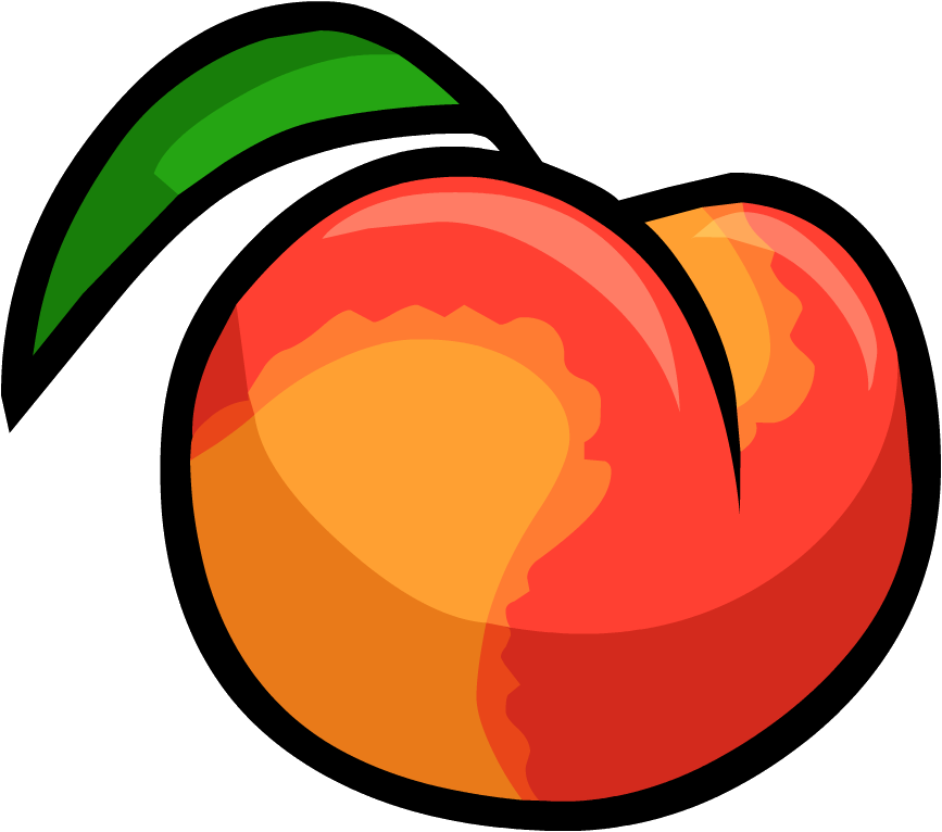 Peach Graphic Png Clipart (867x766), Png Download