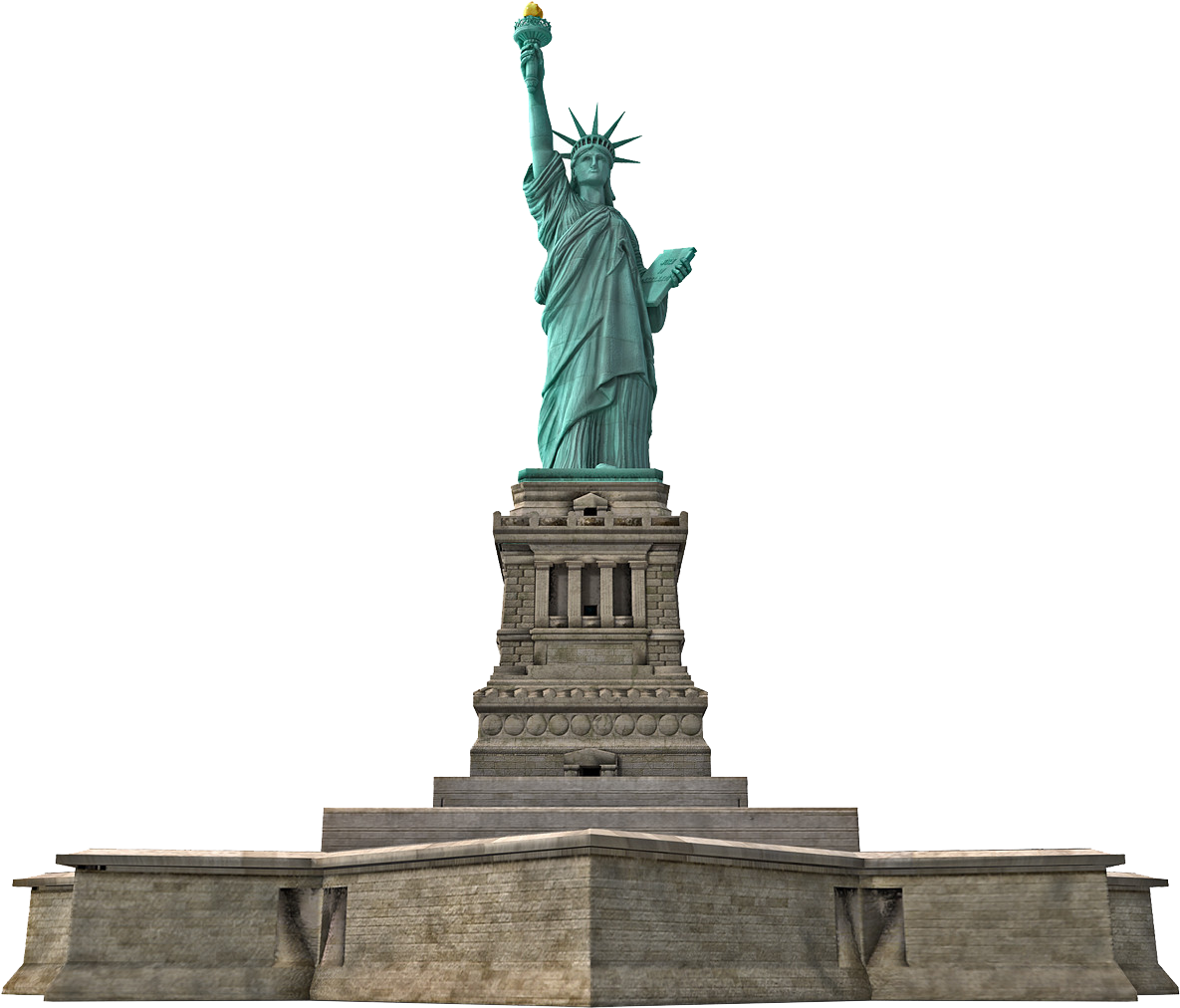 Statue Of Liberty Clipart (1200x1200), Png Download