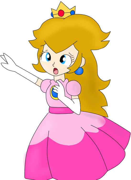 Princess Peach Clipart Old School - Clip Art - Png Download (549x753), Png Download