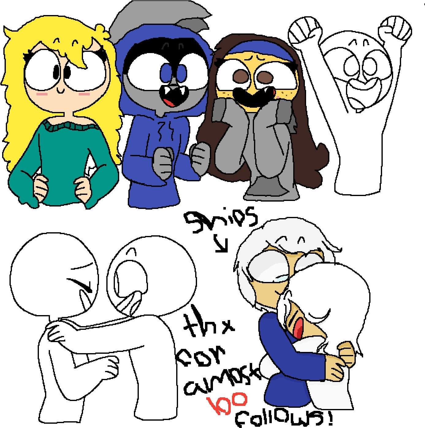 Pixilart - Ginjaninjaowo Human Warrior Cats Clipart (1400x1400), Png Download