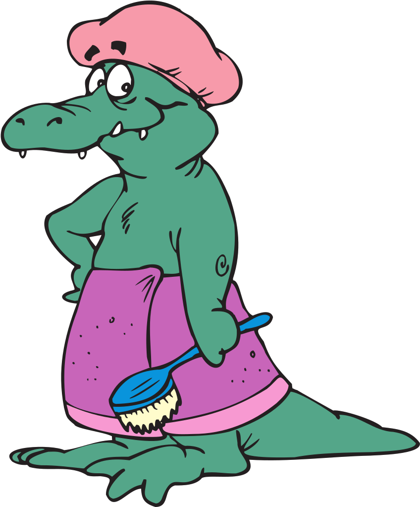 Alligator In Shower Cap Svg Clip Arts - Alligator Facts For Kids - Png Download (1024x1024), Png Download