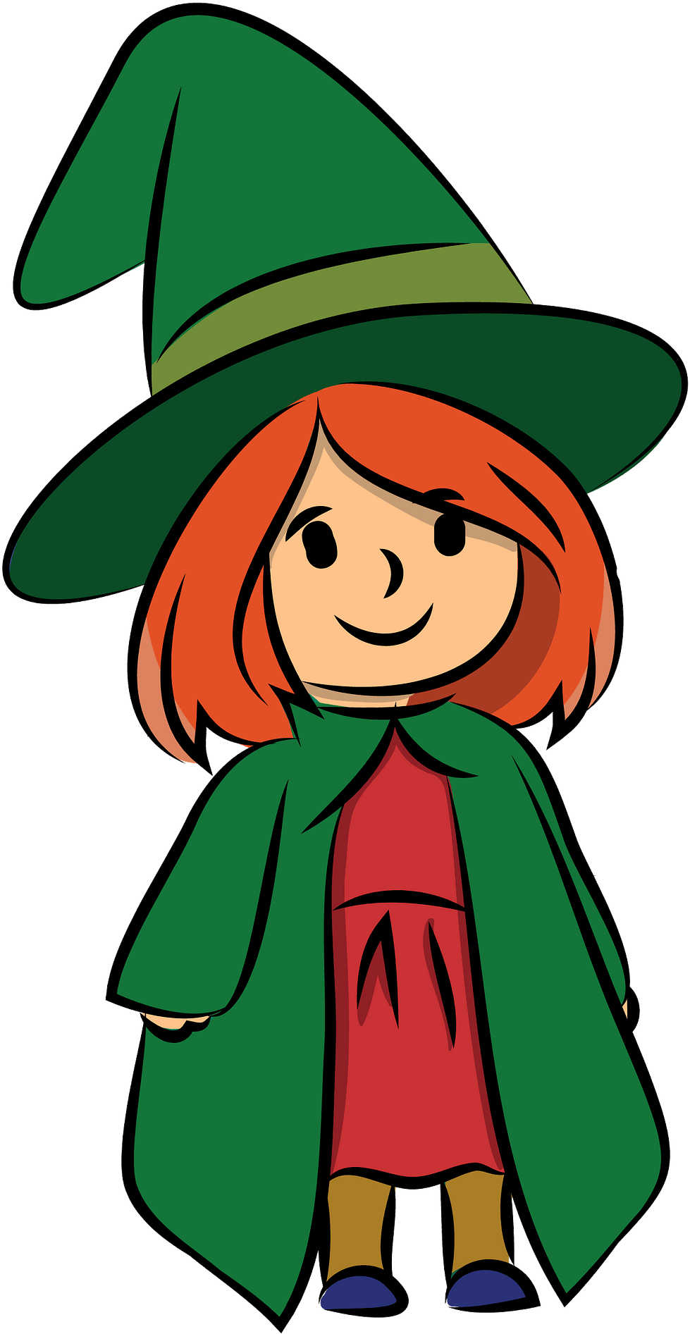 Cute Halloween Witch Clipart - Cartoon - Png Download (800x800), Png Download