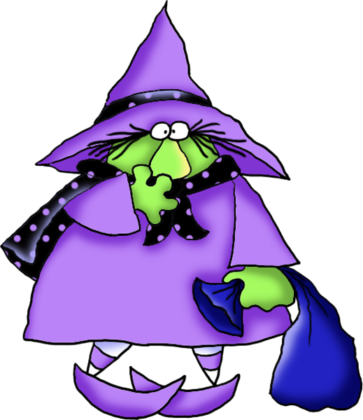 Transparent Cute Halloween Png - Bruja Clipart (519x600), Png Download