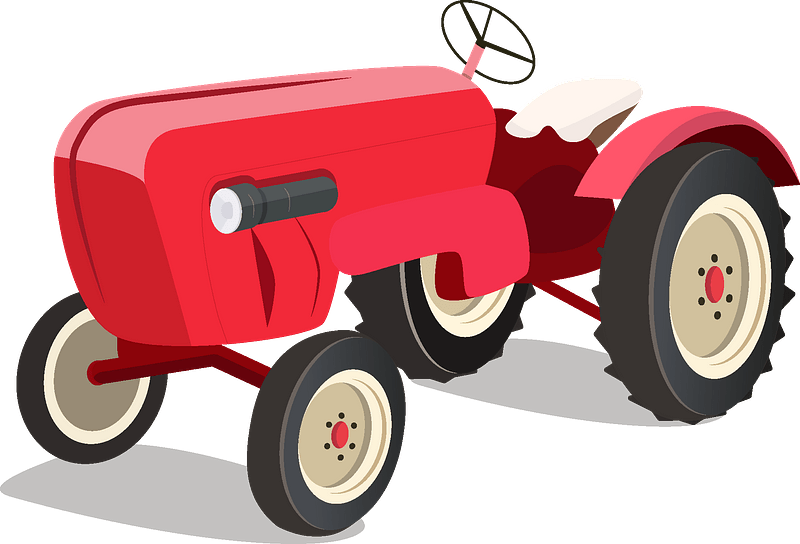 Porsche Traktor Clipart - Png Download (800x544), Png Download