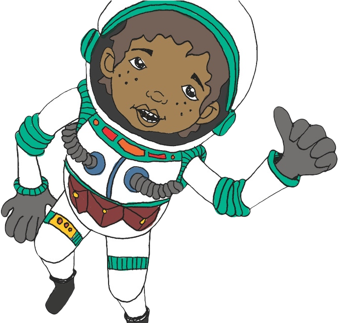 Astronaut Clipart Blank Background - Junior Astronaut Clipart - Png Download (693x640), Png Download