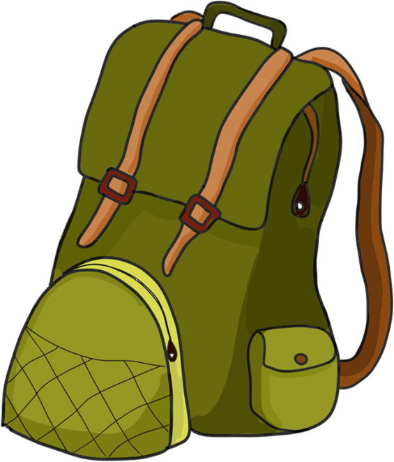 Backpack Clipart Transparent - Png Download (600x687), Png Download