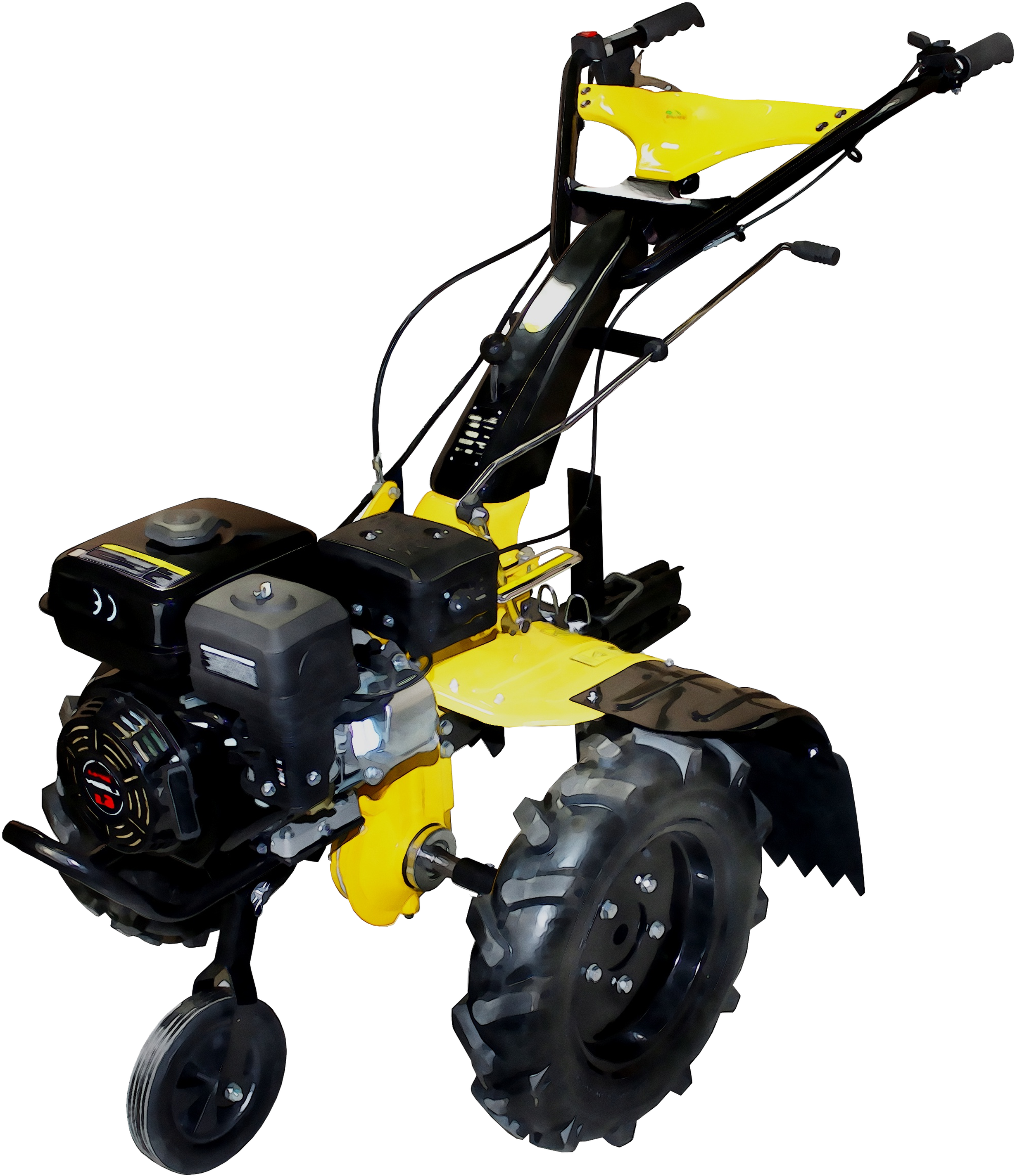 Power Car Plough Tselina Two-wheel Tractor Clipart - Two-wheel Tractor - Png Download (4278x2976), Png Download