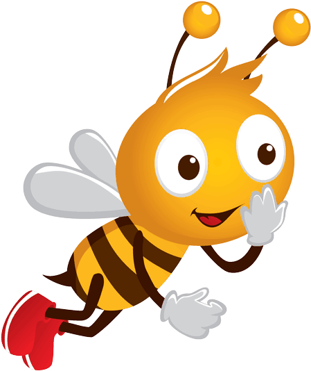 Flying Bee Cartoon Png Clipart (600x566), Png Download