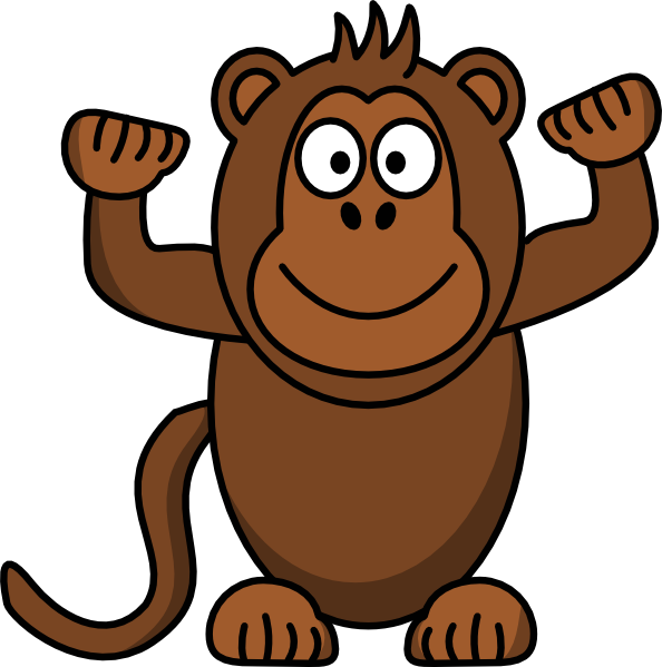 Monkey Clipart Free Clip Art Images - Mono Clipart - Png Download (594x599), Png Download