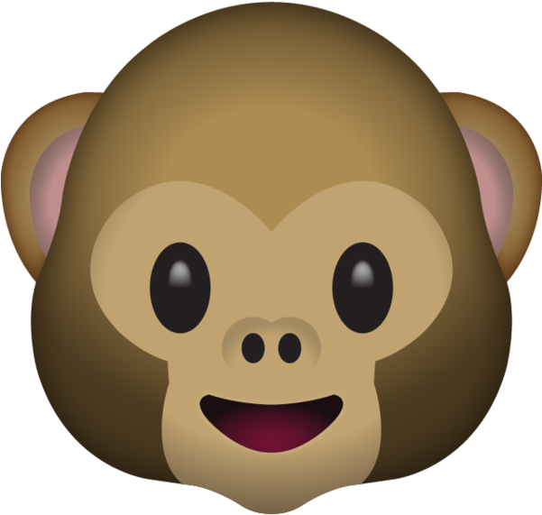 Monkey Face Emoji Clipart (600x600), Png Download