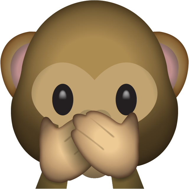 Monkey Emoji Clipart Jpg Black And White Library Download - Emoji Monkey - Png Download (640x640), Png Download