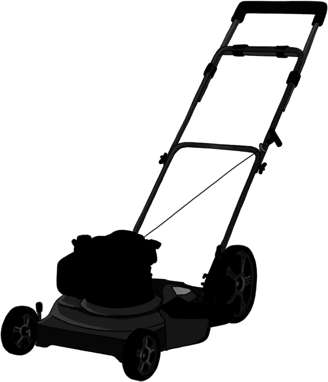 Lawnmower Clipart Lawn Equipment, Picture - Walk-behind Mower - Png Download (1131x1293), Png Download