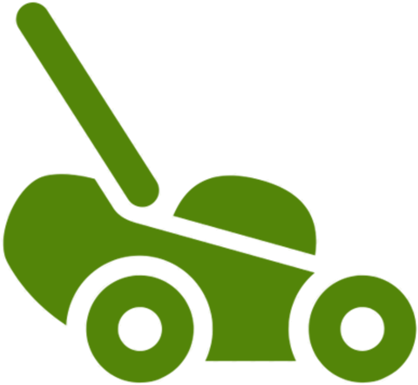 Transparent Landscape Clipart - Clipart Lawn Mower Icon - Png Download (837x771), Png Download