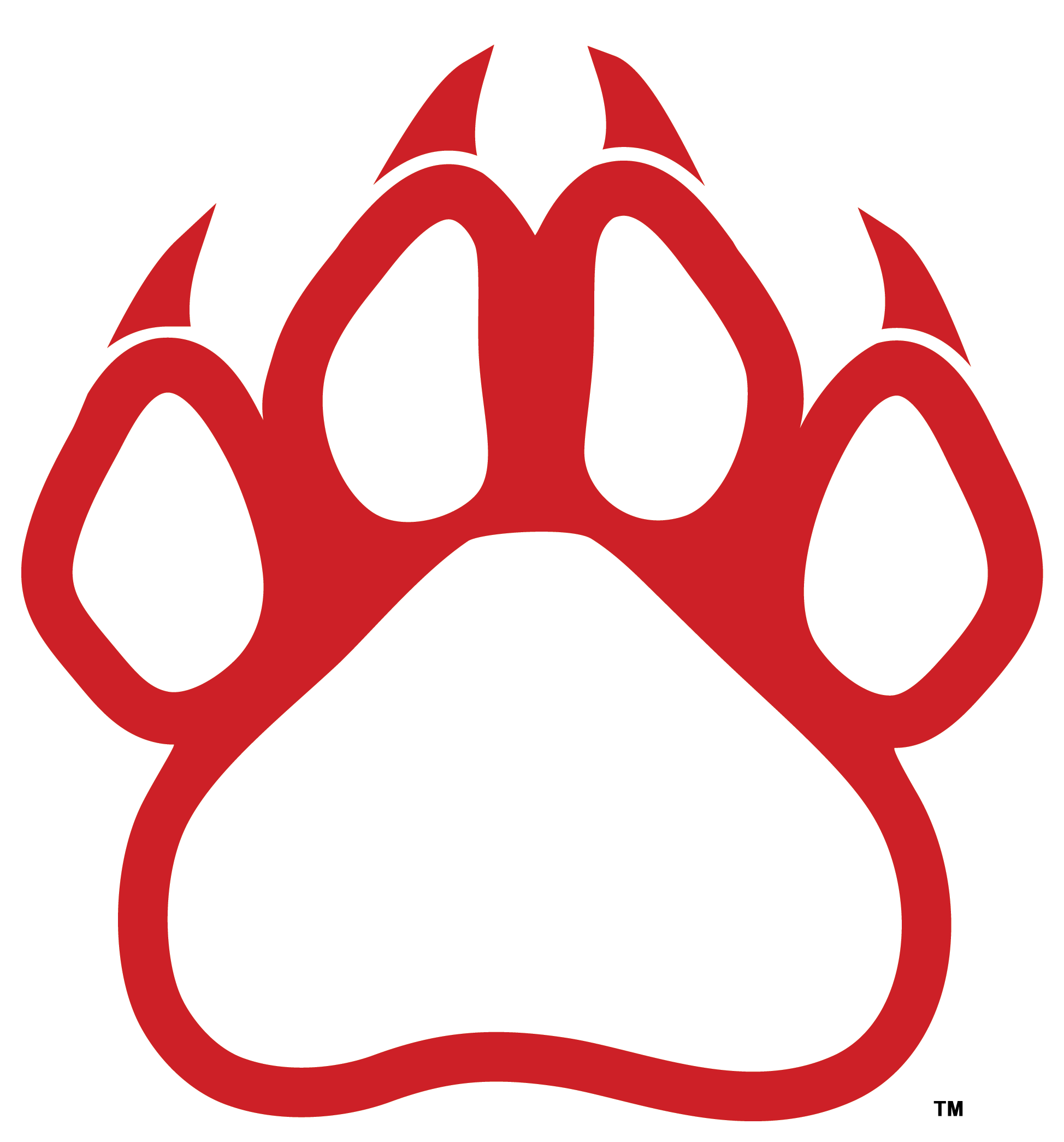 Cougar Clipart Paw Print - Transparent Background Panther Paw Clipart - Png Download (1948x2090), Png Download