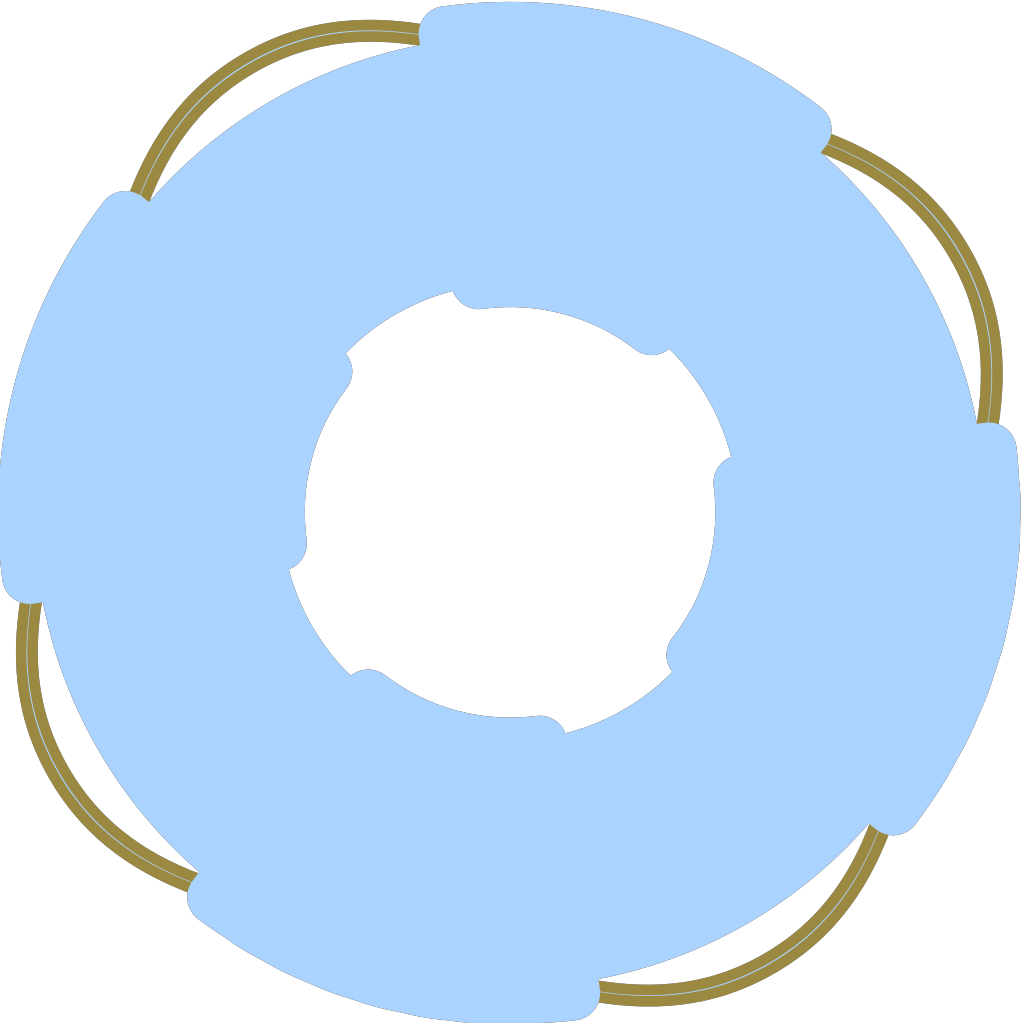 Star Of Life Black Svg Clip Arts - Circle - Png Download (1024x1024), Png Download