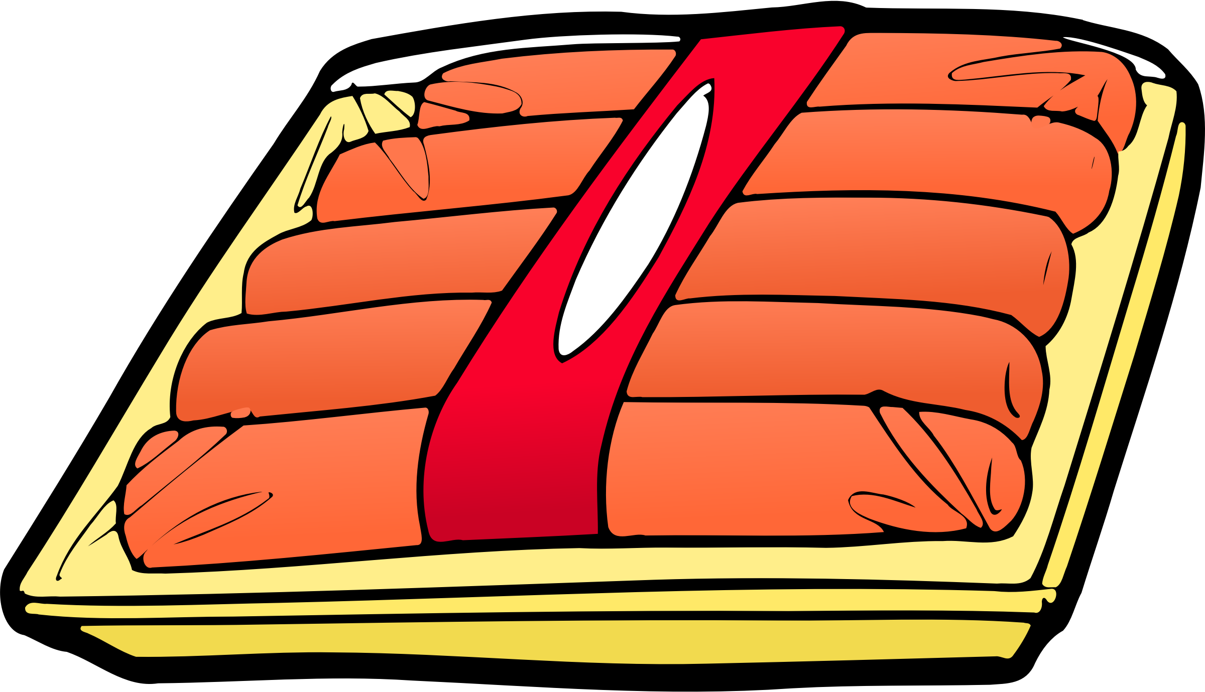 Hot Dogs Vector Clipart Image - Hotdogs Clip Art - Png Download (2400x1379), Png Download