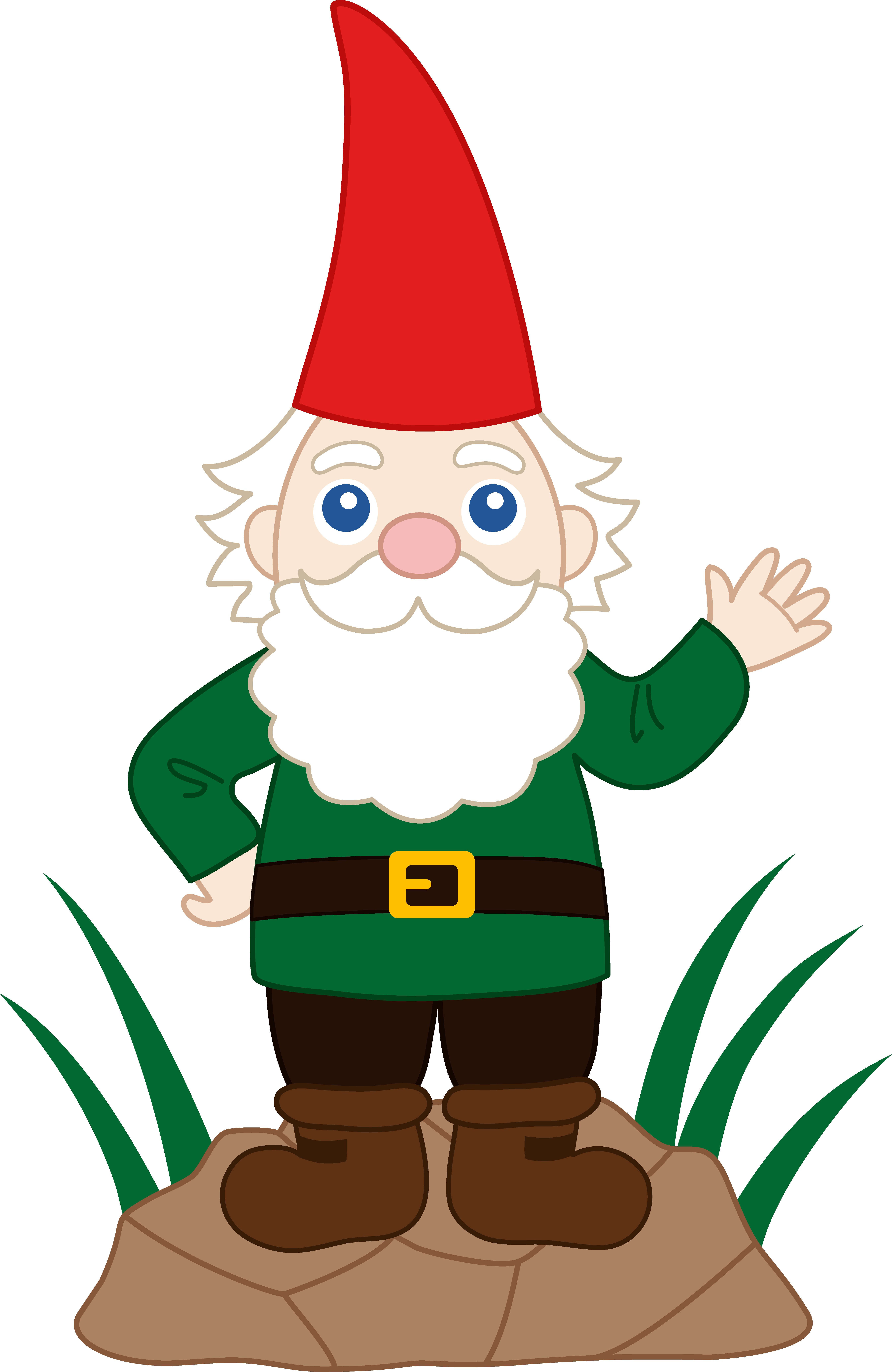 Clipart Gnome , Png Download - Clip Art Garden Gnome Transparent Png (5377x8270), Png Download