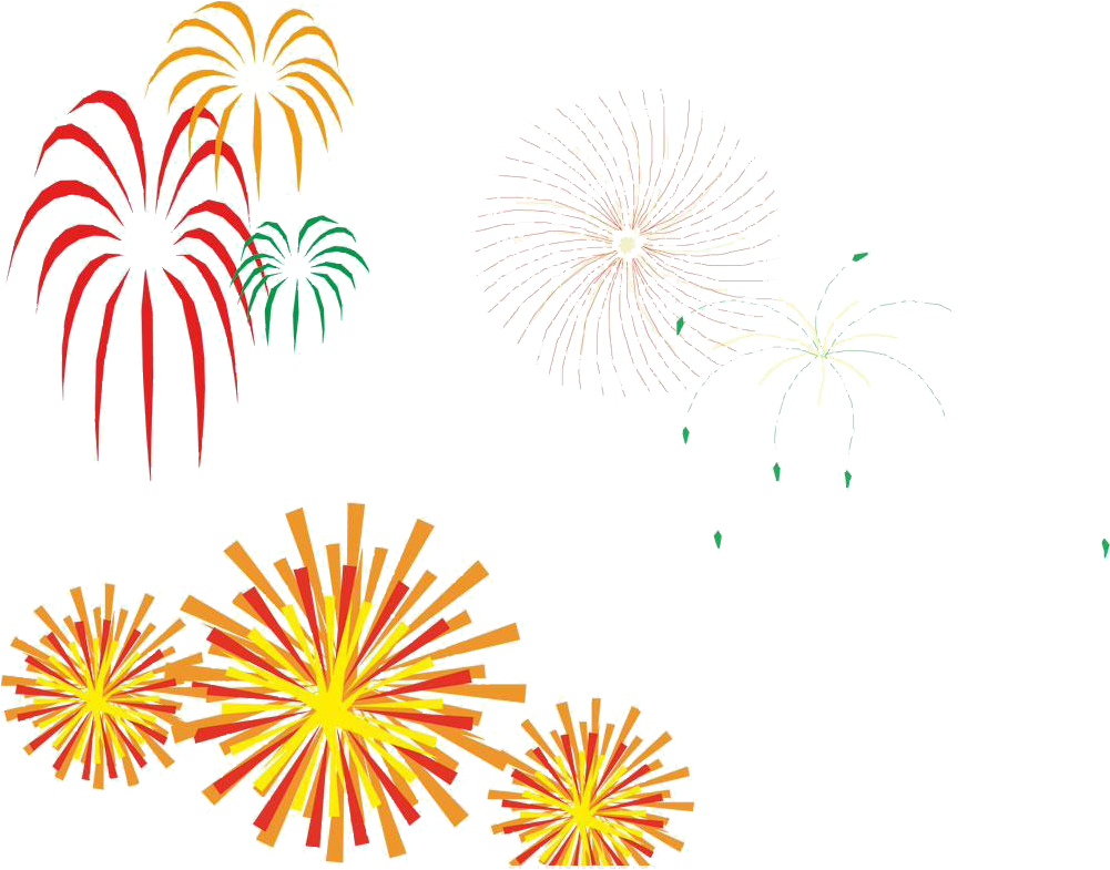 Firework Clipart Watercolor - Animated Firework Gif Transparent - Png Download (1001x785), Png Download