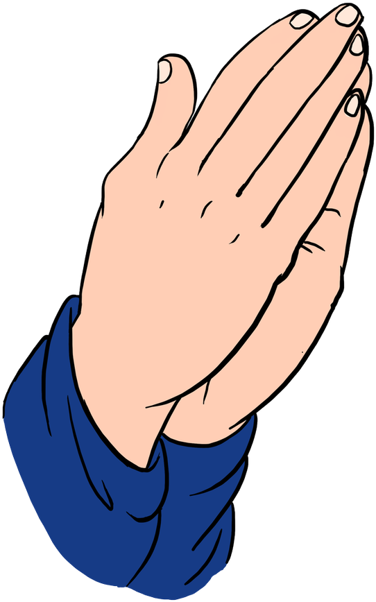 Praying Hands Png - Praying Hands Clipart Png Transparent Png (537x862), Png Download