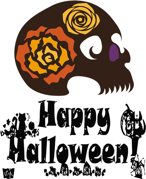 Happy Halloween Funny Clipart (525x700), Png Download