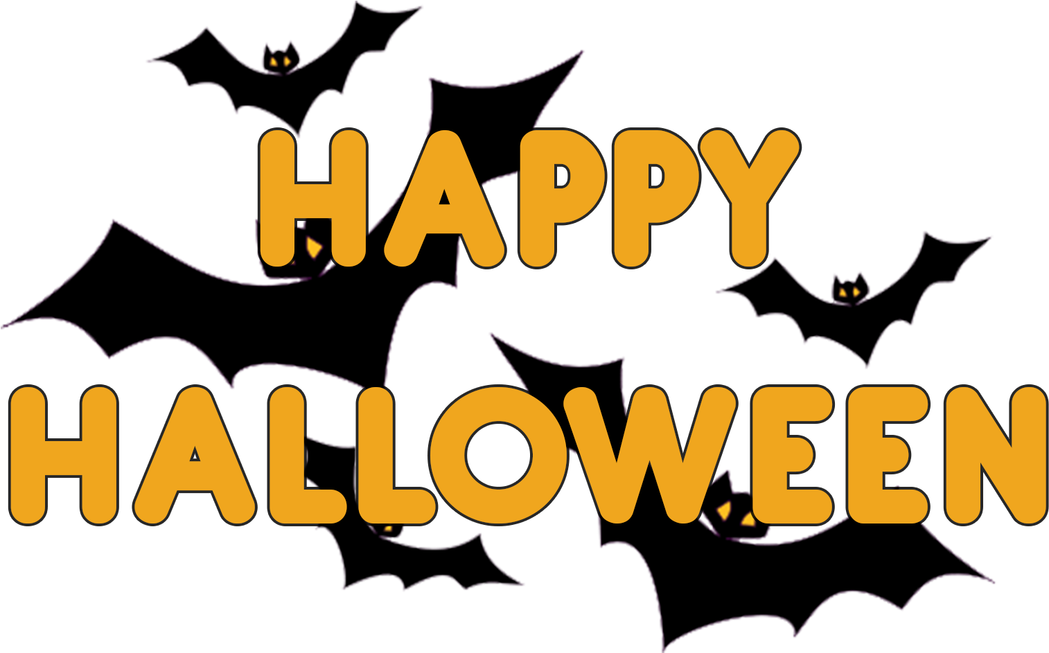 Happy Halloween Png Logo - Illustration Clipart (1514x943), Png Download