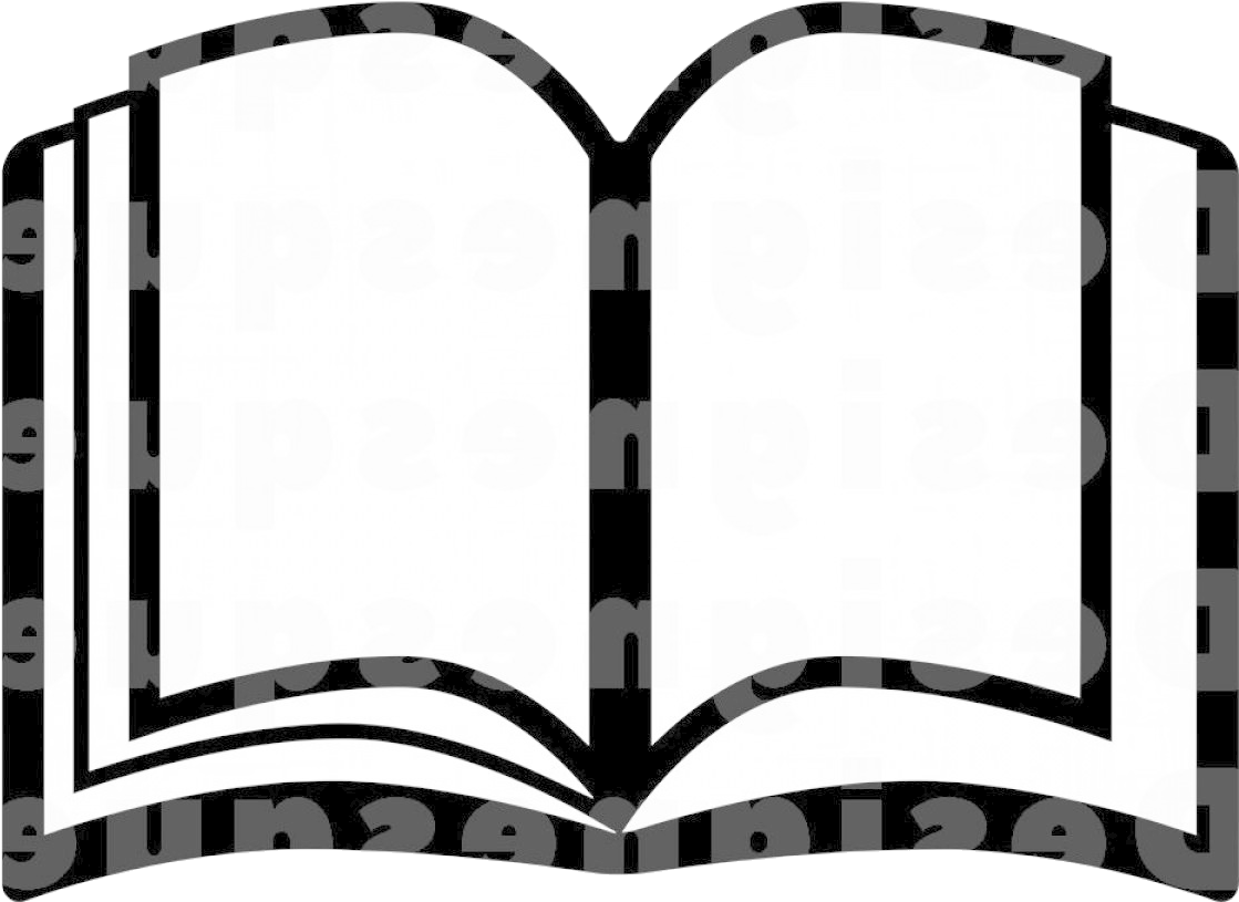 Clipart Book Outline - Black And White Book Image Png Transparent Png (1200x960), Png Download
