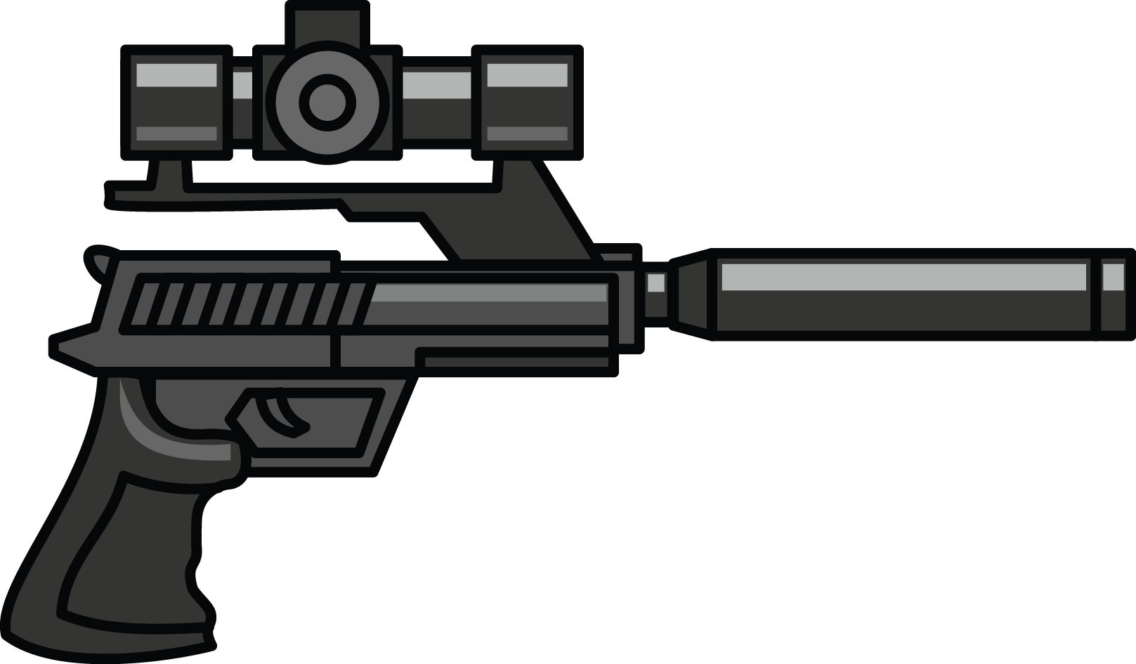 Free To Use Public Domain Guns Clip Art - Sniper Clipart - Png Download (1617x945), Png Download