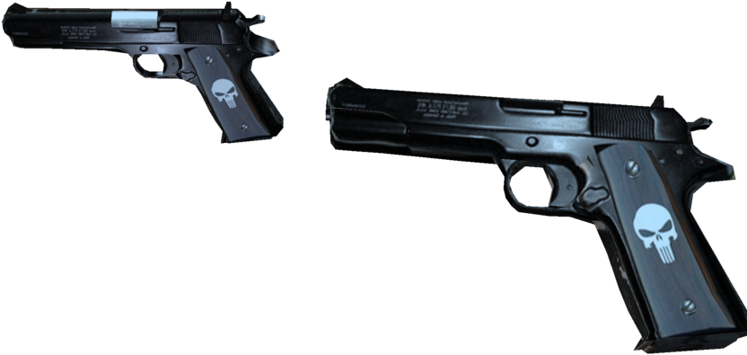 Punisher Guns Png - Firearm Clipart (894x894), Png Download