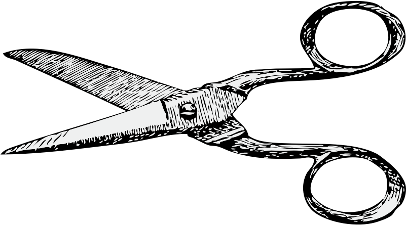 Clipart - Scissors - Hair Scissors Drawing Png Transparent Png (800x800), Png Download