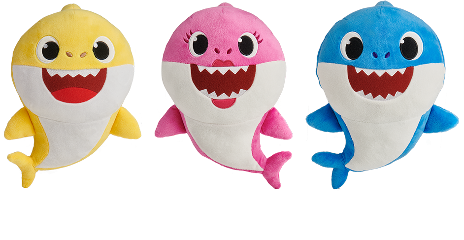 Baby Shark Song Dolls Quot Pinkfong Babyshark Wowwee - Baby Shark Plush Toy Clipart (1000x1000), Png Download